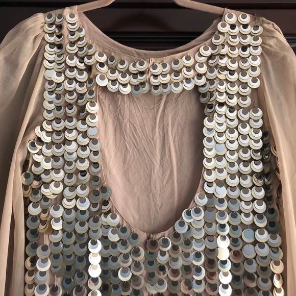 ASOS Nude Scaled Dress - Picture 6 of 8